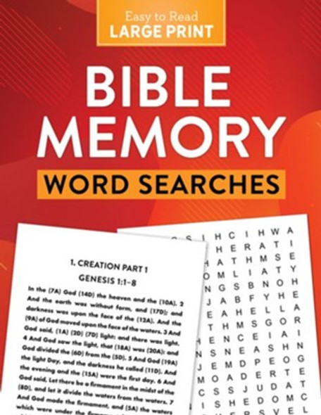 Bible Memory Word Searches - Large Print