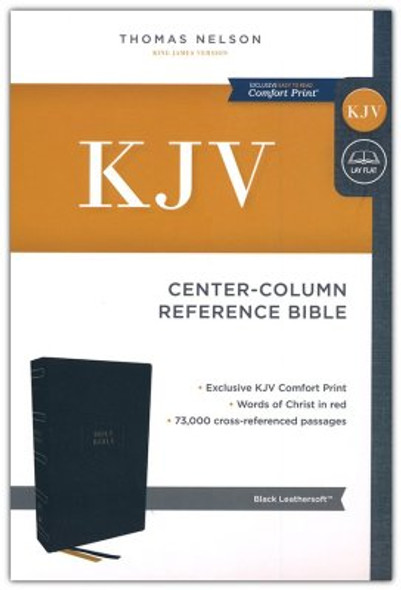 Center Column Reference Bible, Indexed, KJV (Imitation, soft leather-look, Black)