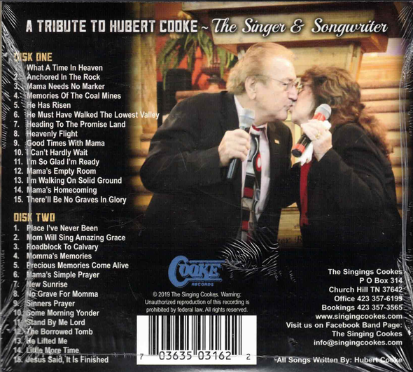 A Tribute to Hubert Cooke - The Singer and Songwriter (Double CD)