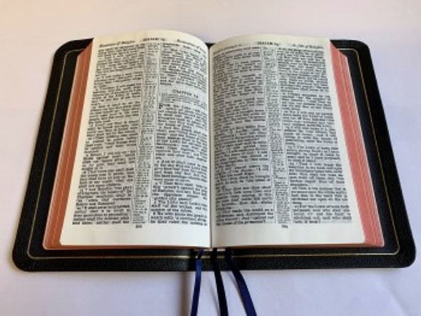 Brevier Clarendon7C Reference Bible, KJV (Black Goatskin Leather)