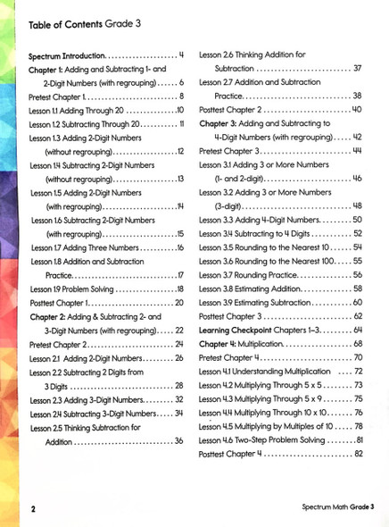 Spectrum Math: Grade 3
