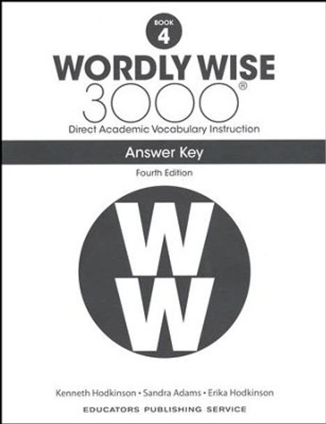 Wordly Wise 3000 4 Ans. Key (4th Ed.)