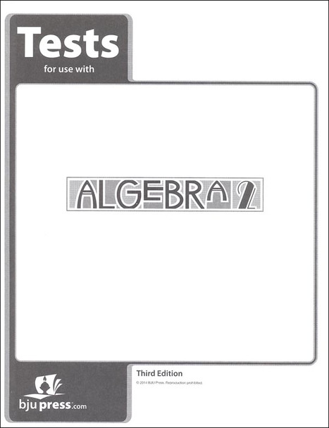 Algebra 2 - Tests (3rd Edition)