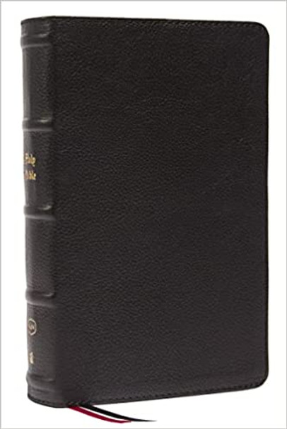 Personal Size Large Print Single-Column Reference Bible (Black Genuine Leather) KJV