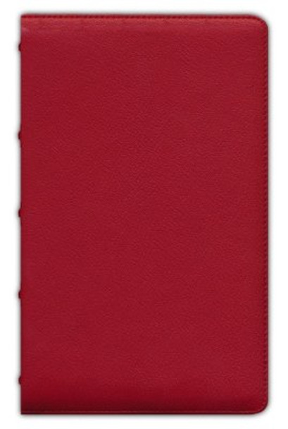 Large Print Personal Size Single-Column Reference Bible (Red Goatskin Leather) KJV