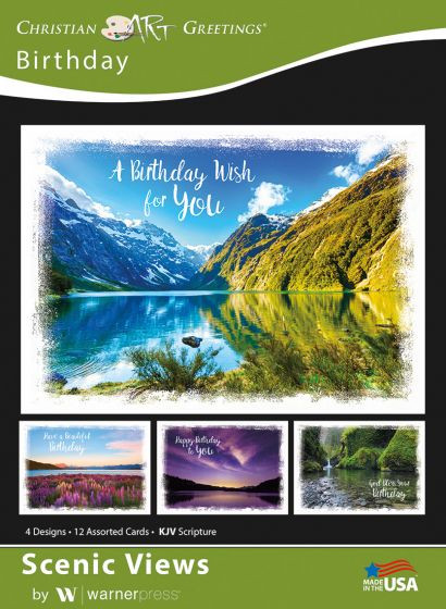 Birthday: Scenic Views (Boxed Cards) 12-Pack