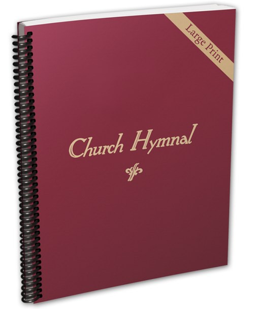 Red-back Church Hymnal (Spiral Large Print)