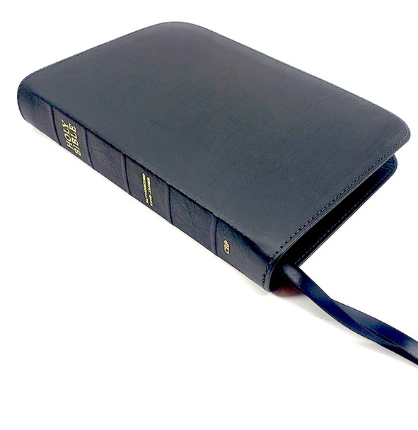 Large Print Text Bible, KJV (Black Licorice Water Buffalo Leather)