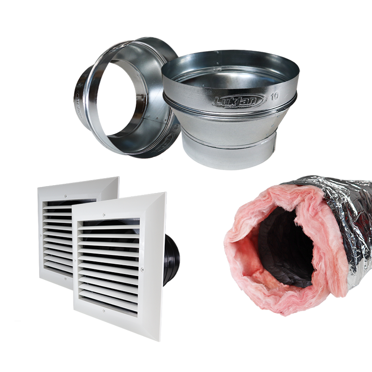 Aprilaire 5546 8-Inch Living Space Duct Kit with Reducers