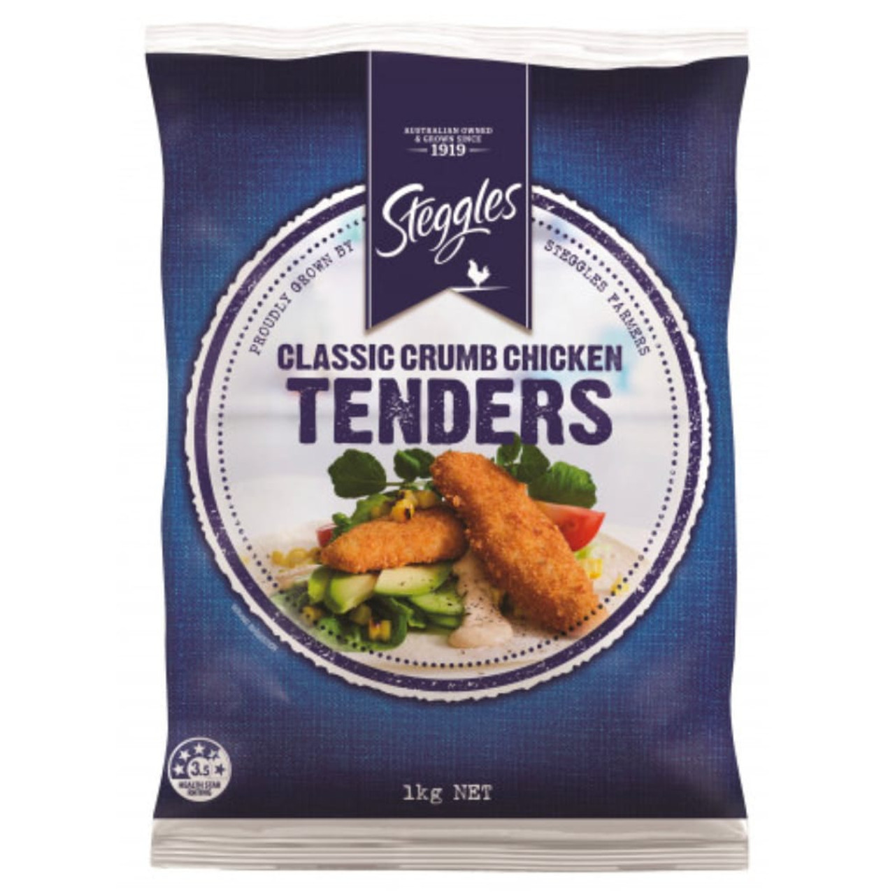 Steggles Chicken Tenders Classic Crumbed (1x1kg) Wholesale