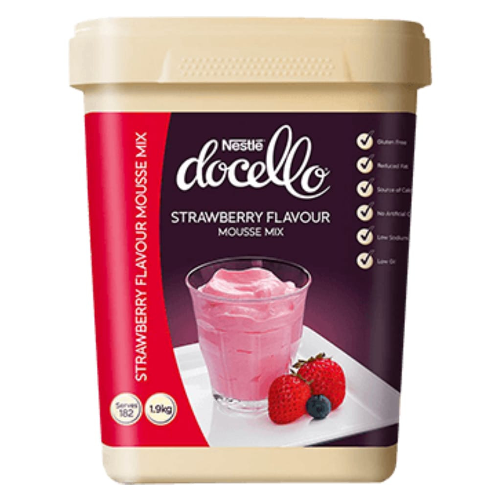 Nestle Docello Mousse Mix Strawberry (1.9kg) Wholesale Distribution