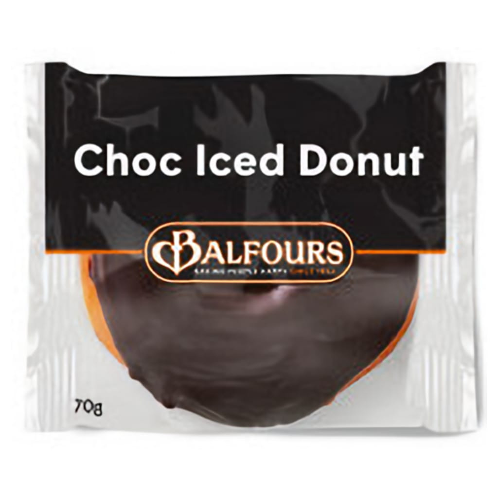 Balfours Donut SMALL Iced Chocolate (16x70g) Wholesale Distribution