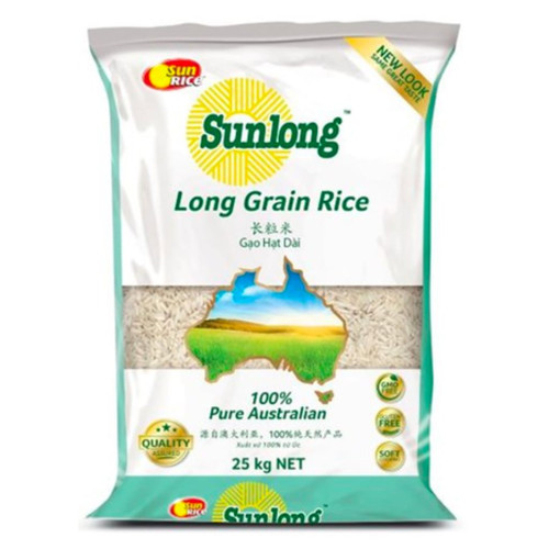 SunRice Sunlong Rice Long Grain (1x25kg)