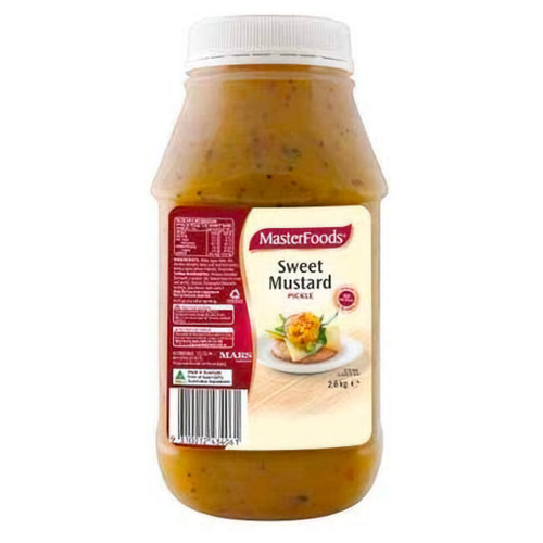 MasterFoods Relish Sweet Mustard Pickle (1x2.6kg)