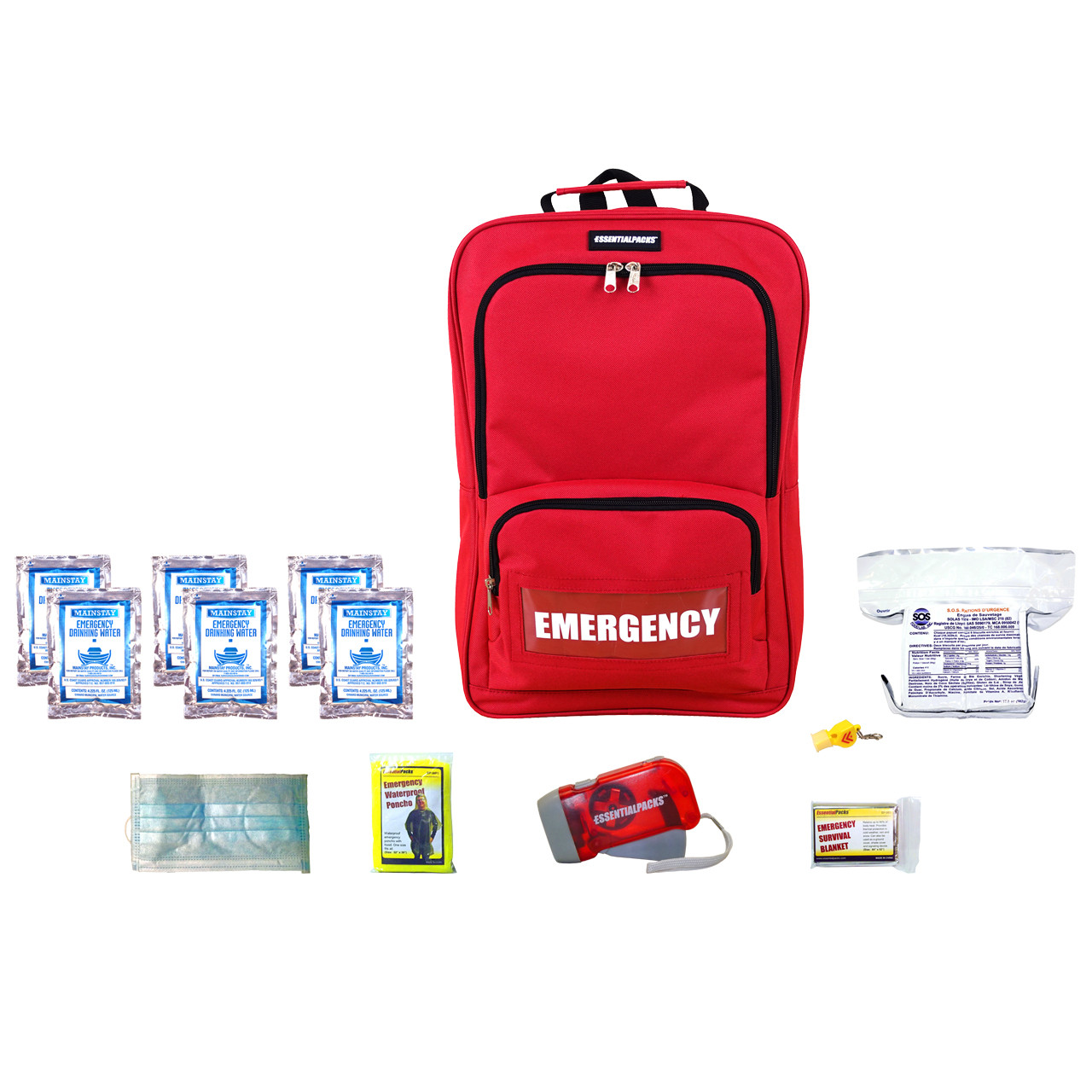 Amazon.com: Ready America 72 Hour Deluxe Dry Bag Emergency Kit, 2-Person,  3-Day Backpack, Includes First Aid Kit, Fire Starter, Emergency Food,  Portable Disaster Preparedness Go-Bag for Earthquake, Fire, Flood :  Electronics
