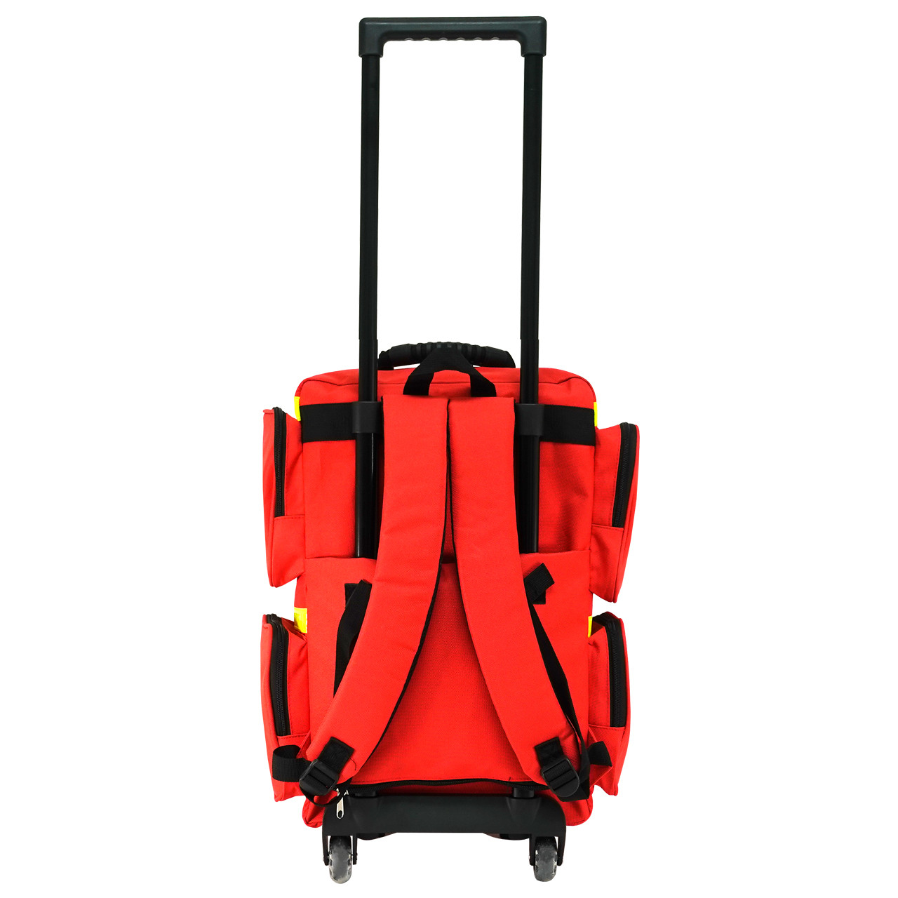 22 rolling travel backpack w telescopic handle red MATEIN Wheeled Backpack, 18 Inch Laptop with Wheels for High School or College, Backpack, Carryon Trolley Luggage Suitcase Made with durable polyester Protege 22" Black Rolling Backpack