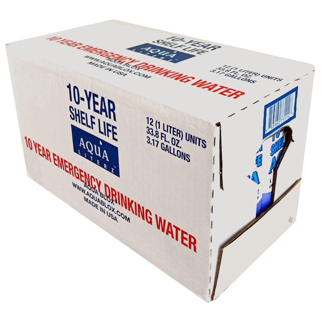 Blue Can Emergency Water - 50 Year Shelf Life - Pallet of 2,400 Cans