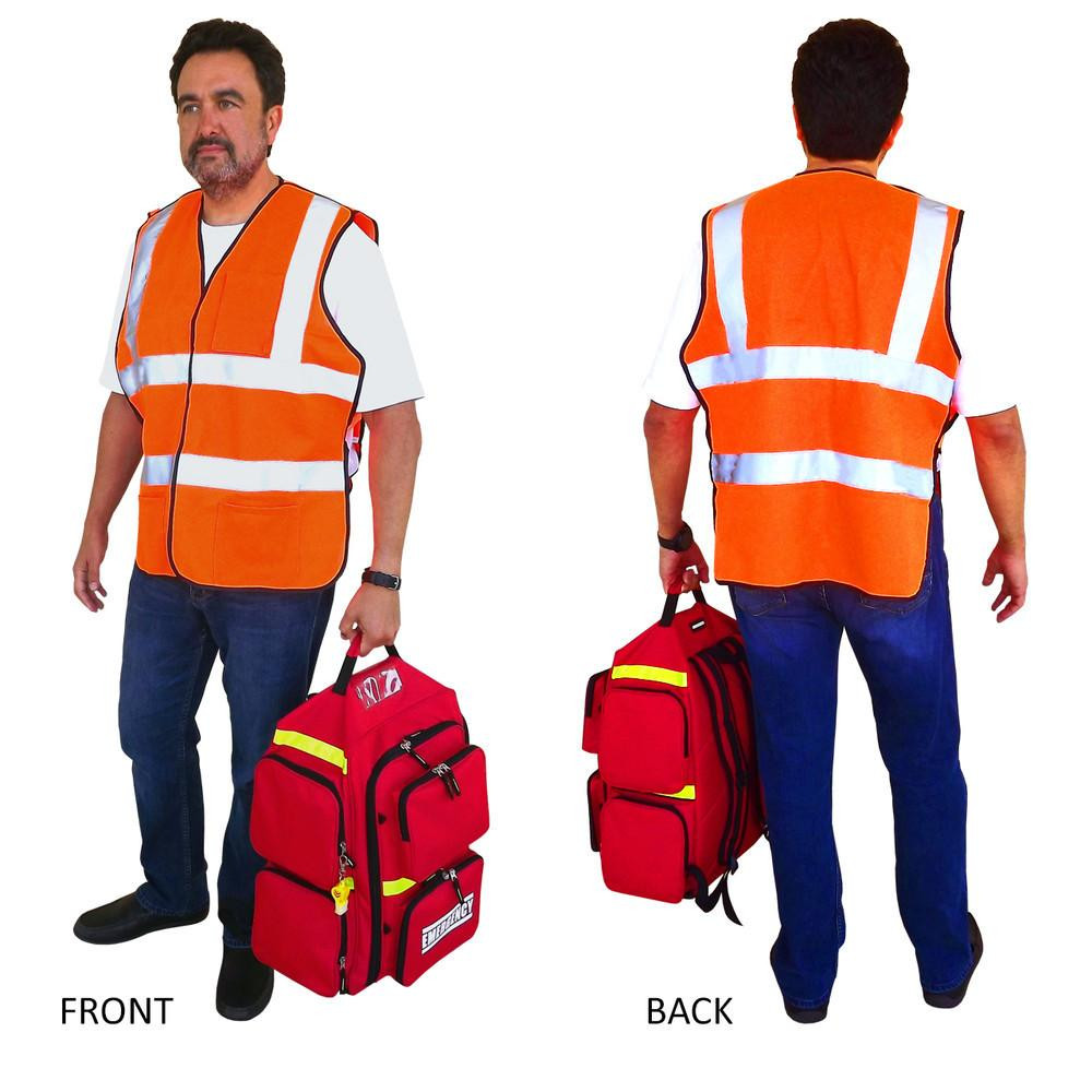 Breakaway Safety Vest (ANSI Class 2, Silver) | EmergencyKits.com