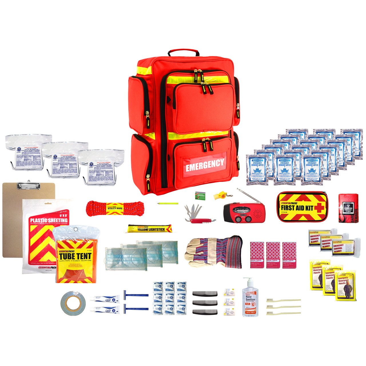 Deluxe Backpack Emergency Kit (for 3 People)