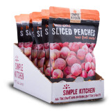 Simple Kitchen Sliced Peaches Real Fruit Snack - 6 Pack