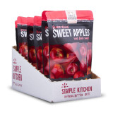 Six pack of Simple Kitchen freeze dried sweet apples pouches in a display box