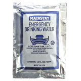Mainstay emergency drinking water pouch, 4.2 ounce silver foil packet