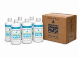 Six pack of Puravai emergency drinking water 1 liter bottles with 20 year shelf life