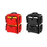EP-FLEX4 emergency backpack color options, red and black, with no printing