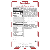 Essential Bar emergency food ration nutrition facts and ingredients label