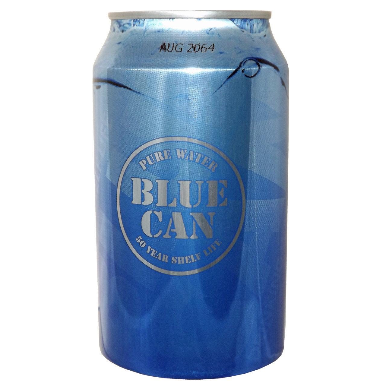 Shop Blue Can Emergency Water (Case of 24) | EmergencyKits.com