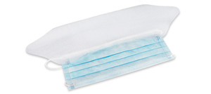 Procedure Face Mask- with Ear Loop and Plastic Shield Blue