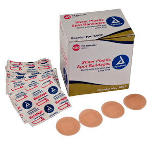 Sheer Spot Bandages  Sterile 7/8"
