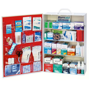 Industrial First Aid Cabinet - 4 Shelf ANSI Class B - Open