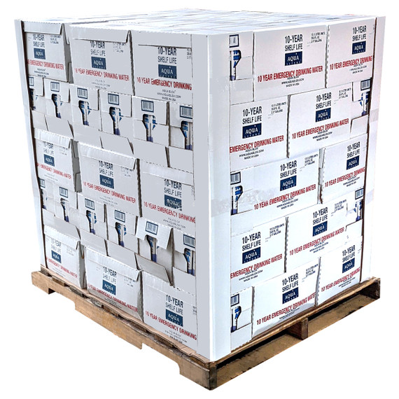 Aqua Literz Emergency Drinking Water - 10 Year (Pallet of 900 Literz) - Pallet View