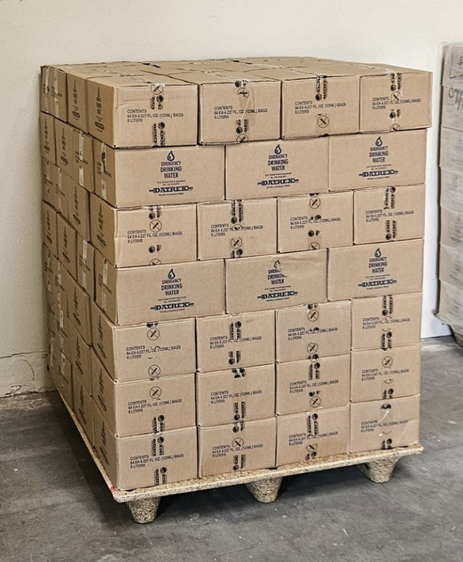 Datrex Emergency Drinking Water - Pallet of 98 Cases