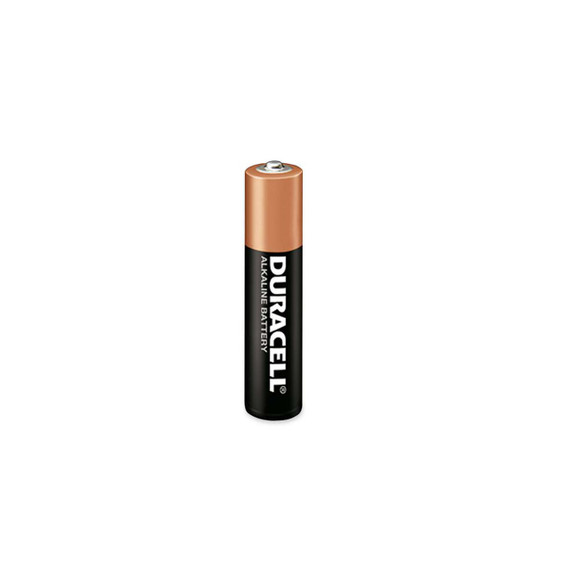 Duracell AAA alkaline battery with 10 year shelf life for emergency kits