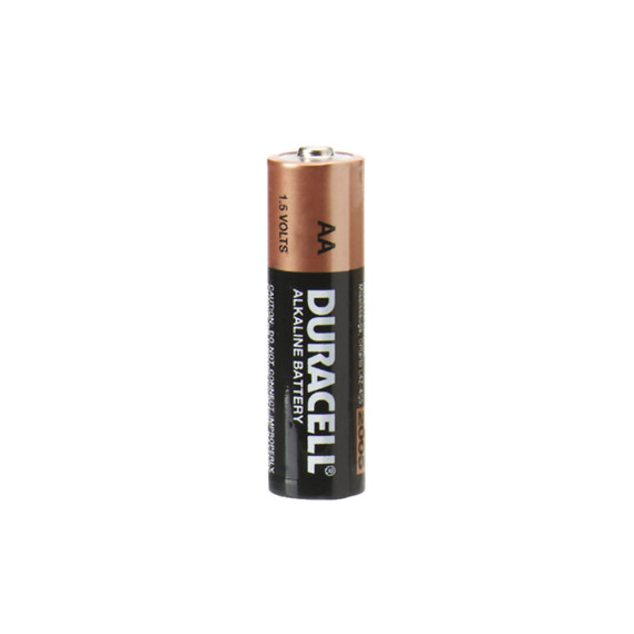 Duracell AA alkaline battery with 10 year shelf life for emergency kits