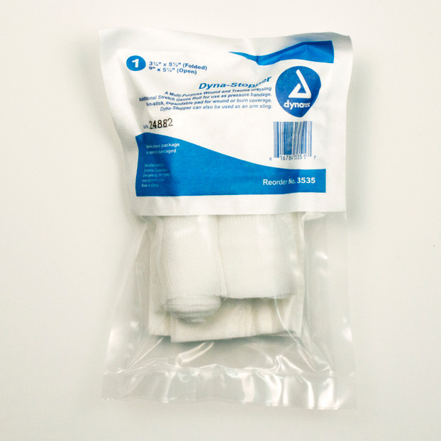 Dyna-Stopper Trauma Dressing Sterile, 3 1/2" x 5 1/2" Dyna-Stopper Trauma Dressing Sterile, 3 1/2" x 5 1/2"