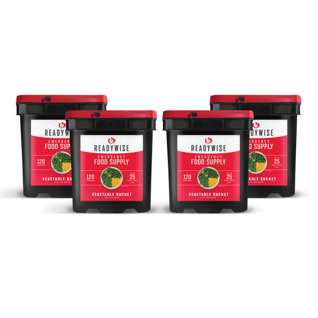 ReadyWise Freeze Dried Emergency Vegetables (480 Servings) - Buckets