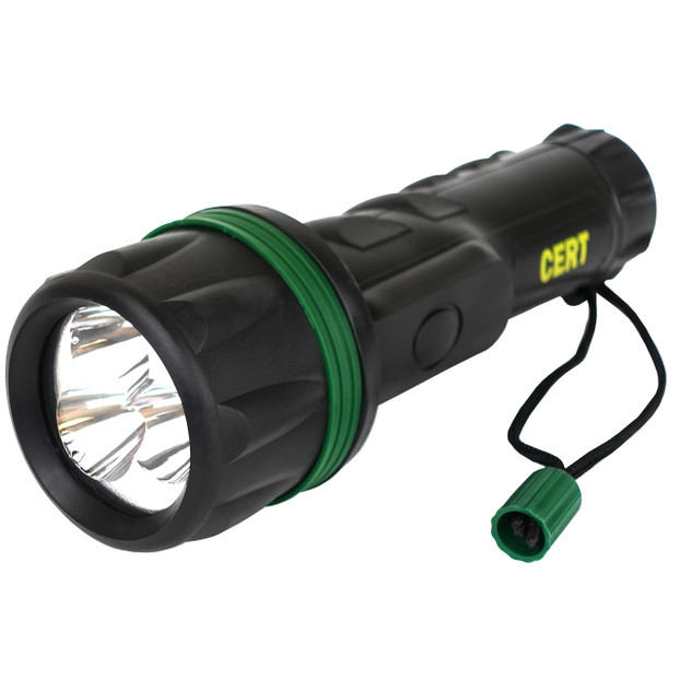 LED Flashlight with CERT Logo (Requires 2 D Batteries)