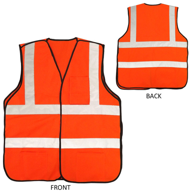 Premium Orange Safety Vest (ANSI Class 2)