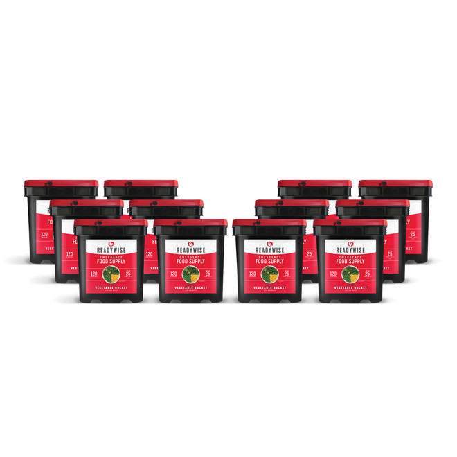ReadyWise Freeze Dried Emergency Vegetables (1,440 Servings) - Buckets