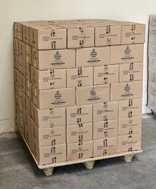 Datrex Emergency Drinking Water - Pallet of 98 Cases