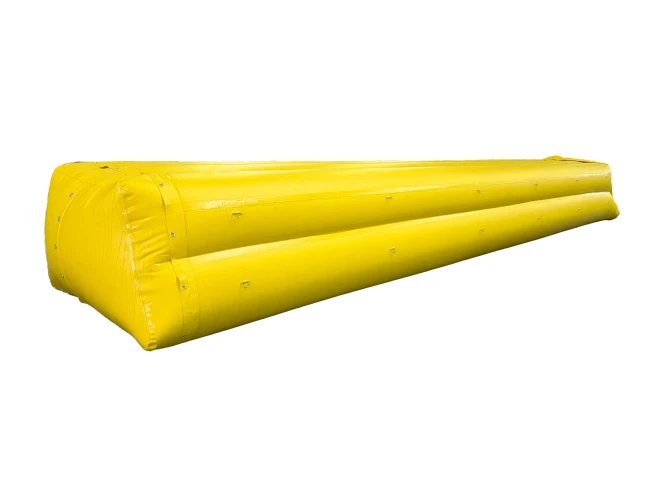 Guppy MAX Heavy-Duty Water-Filled Flood Barrier filled with water