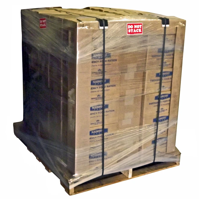 Shrink wrapped pallet of 1560 Mainstay 2400 calorie emergency food rations