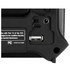 Close up of the Kaito Voyager KA500L emergency radio USB charging and audio ports