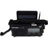 Top view of the Kaito Voyager KA500L emergency radio showing solar panel and carry strap