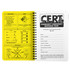 CERT all weather field operating guide, open showing hand signal charts and contact pages
