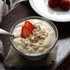 ReadyWise gluten free creamy yogurt dessert topped with strawberry and oats