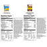 Nutrition facts labels for ReadyWise cheesy macaroni and loaded baked potato casserole pouches